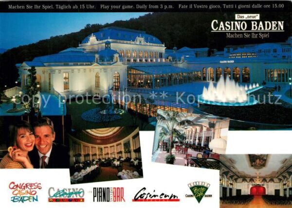 Baden Wien Neues Casino Nachtaufnahme