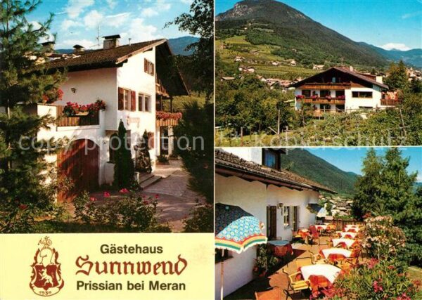 Prissian Prissiano Gästehaus Sunnwend Terrasse Landschafts