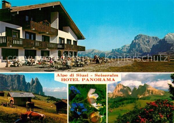 Alpe di Siusi Hotel Panorama Landschaftspanorama Alpe