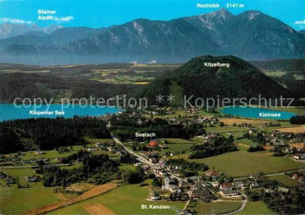 St Kanzian Klopeiner See Kleinsee Hochobir Steiner Alpen Flieger