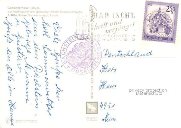Gosau Oberoesterreich Gablonzerhaus Dachsteingebirge – Bild 2