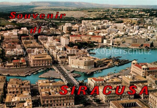 Siracusa Panorama e Ponte Umberto veduta aerea