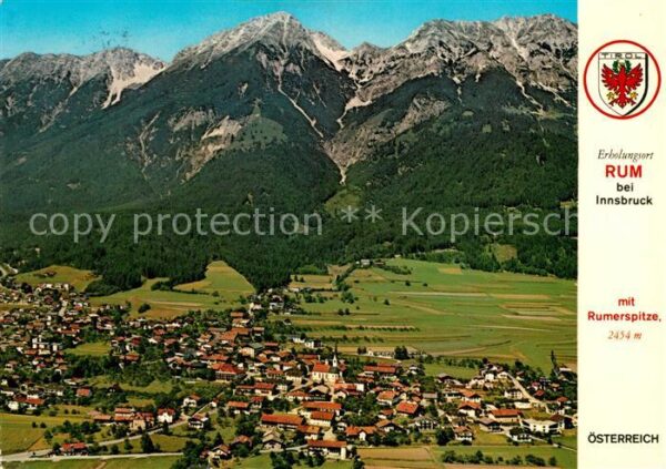 Rum Tirol mit Rumerspitze Karwendelgebirge Fliege