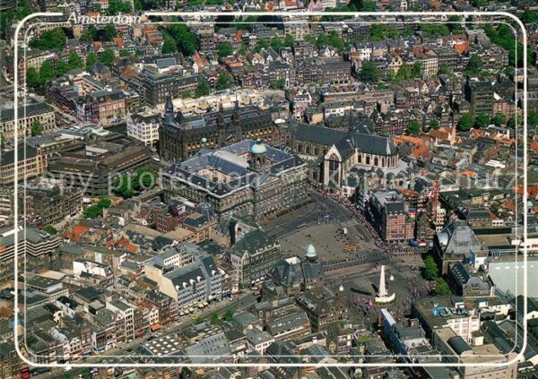 Amsterdam Niederlande in vogelvlucht Fliegeraufnahme