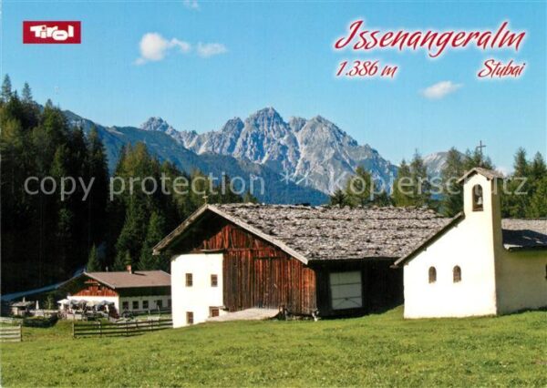 Neustift Stubaital Tirol Issenanger Alm Pinnistal Kapelle Blick