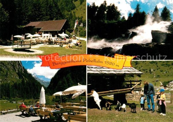 Praegraten Grossvenediger Berggasthaus Pebellalm Jausenstation Wi