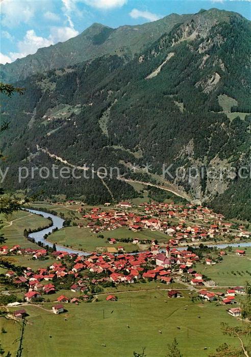 Pfunds Panorama Oberinntal Alpen Fliegeraufnah