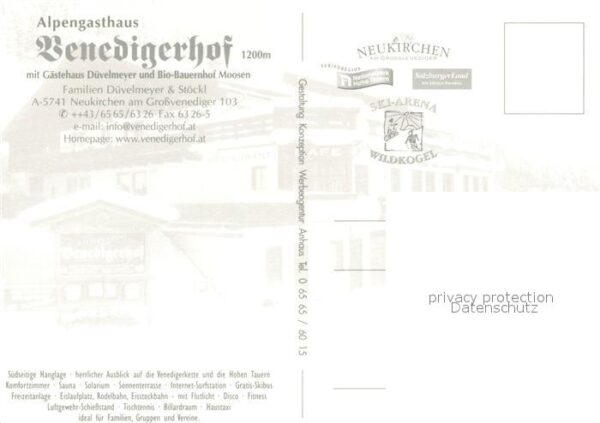Neukirchen Grossvenediger Alpengasthof Venedigerhof Gästehaus Bio – Bild 2