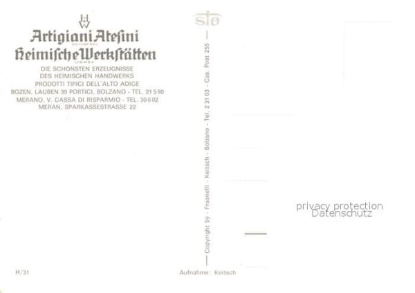 Bolzano Heimische Werkstätten Artigiani Atesini – Bild 2