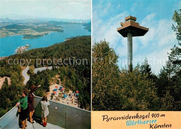 Keutschach See Pyramidenkogel Aussichtsturm Panoramabl