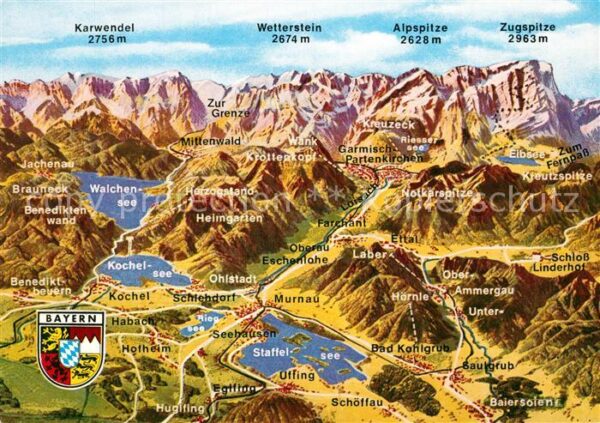 Bad Kohlgrub Panorama Bayerisches Oberland West mit