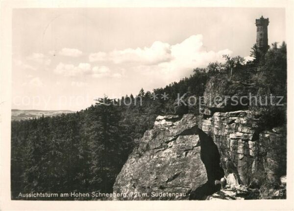 Hoher Schneeberg Decinsky Sneznik Aussichtsturm