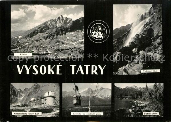 Tatry Vysoke Gebirge Krivan Bergbahn Wasserfall