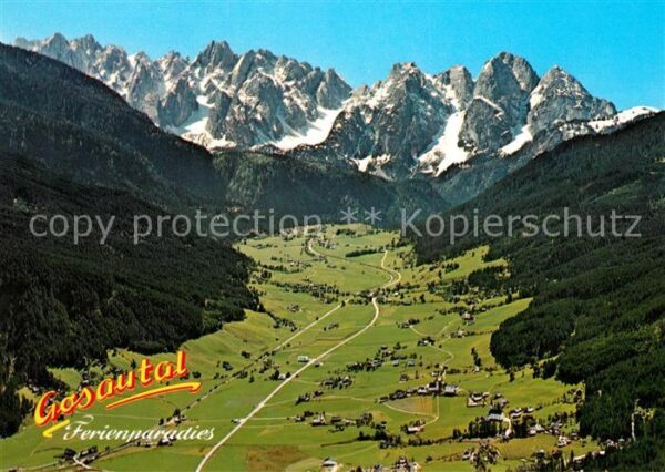 Gosau Oberoesterreich Gosaukamm Fliegeraufnahme