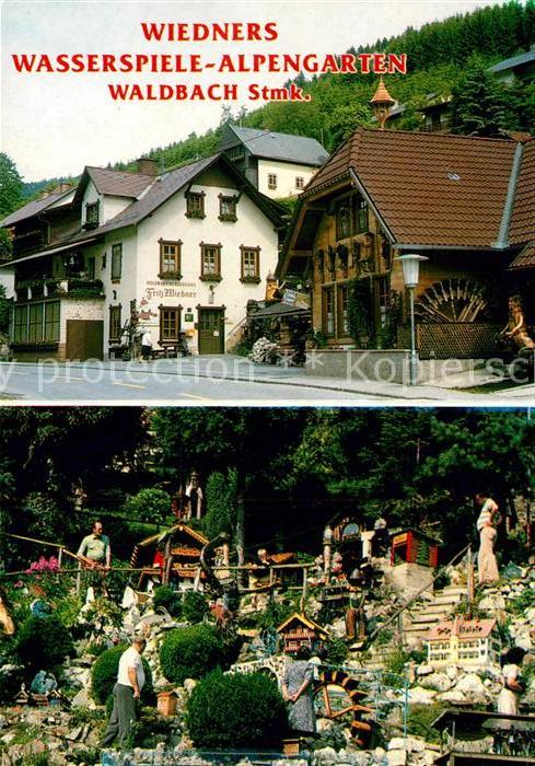 Waldbach Steiermark Wiedners Wasserspiele Alpengarten