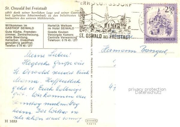 Oswald Freistadt Sankt Gasthaus Seiwald – Bild 2