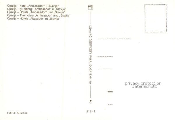 Opatija Abbazia Hotel Ambasador Slavija – Bild 2