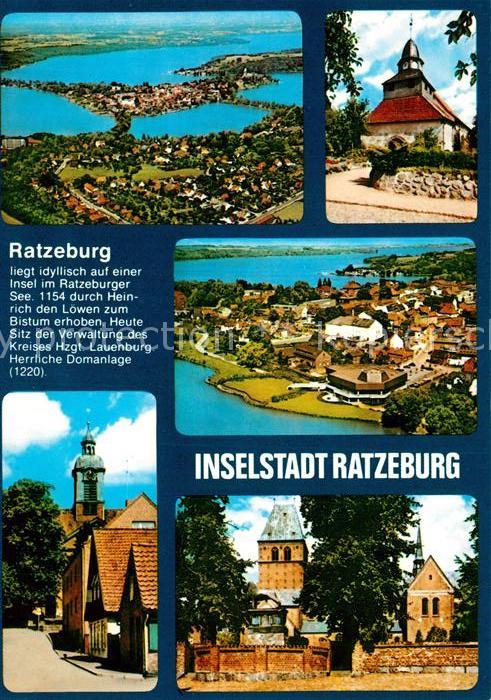 Ratzeburg Fliegeraufnahme Kirche