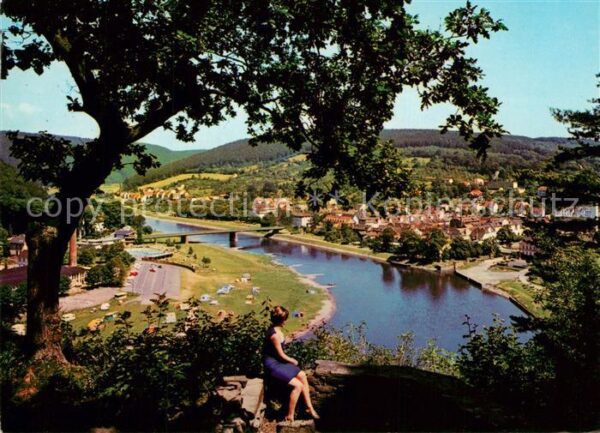 Bad Karlshafen Panorama Blick von der Deichmannsgrotte