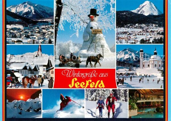 Seefeld Tirol Teilansichten Wintersportplatz Alpen Sc