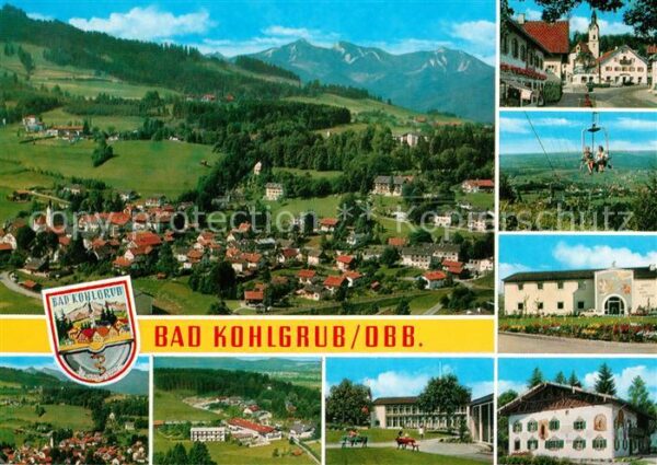 Bad Kohlgrub Gesamtansicht mit Alpenpanorama Ortsans