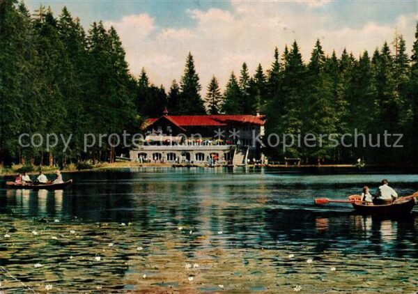 Bayerisch Eisenstein Arberseehaus Gaststätte am Arbersee Boo