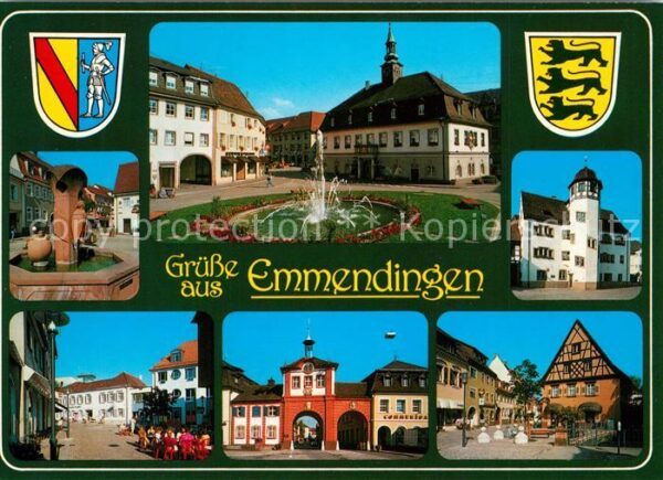 Emmendingen Brunnen Marktplatz Innenstadt Torbogen