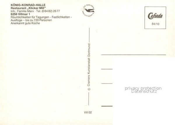 Villmar König Konrad Halle Restaurant Klicker M – Bild 2