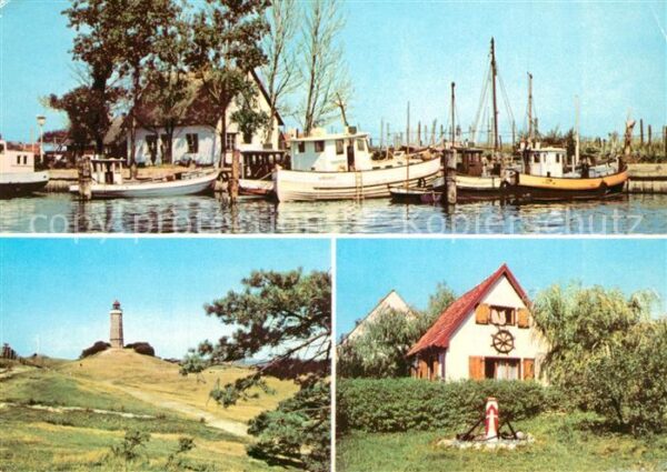 Neuendorf Hiddensee Hafen Fischkutter Kloster Leuchtturm Se
