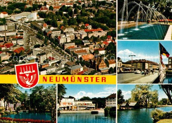 Neumuenster Schleswig-Holstein Fliegeraufnahme Wasserspiele Partien am