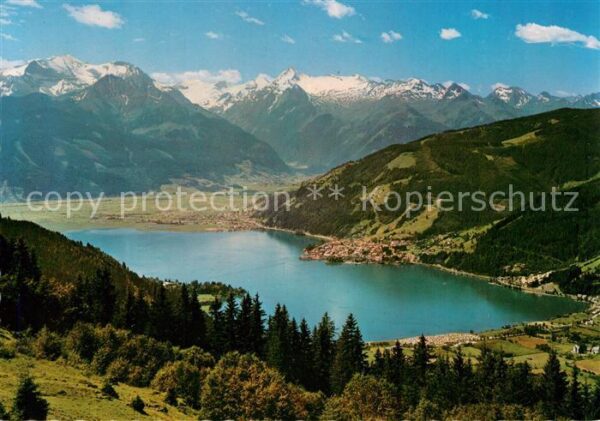 Zell See Panorama Blick zu Hoher Tenn Imbachhorn