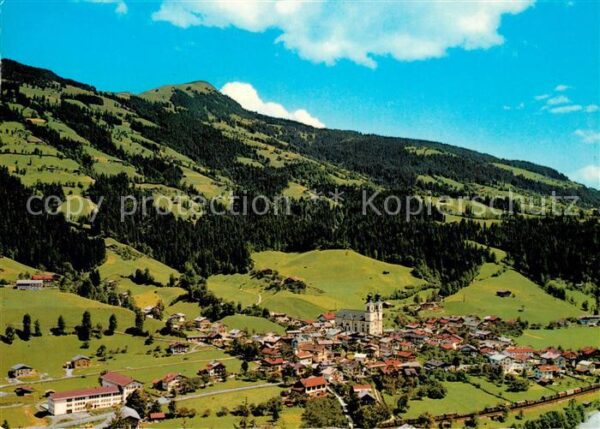 Hopfgarten Brixental Panorama Blick gegen Hohe Salve Kitzbüh