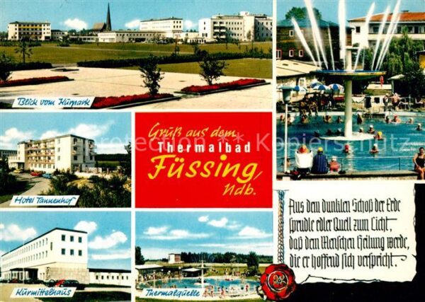 Bad Fuessing Kurpark Hotel Kurmittelhaus Thermalquel