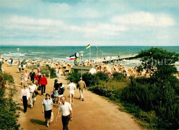 Timmendorfer Strand Promenade Strand Seebrücke Ostseeheilba