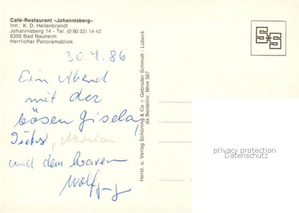 Bad Nauheim Cafe Restaurant Johannisberg Terrasse P – Bild 2