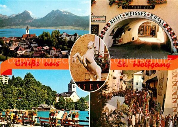 St Wolfgang Salzkammergut Panorama Wolfgangsee Alpen Hotel Weisse