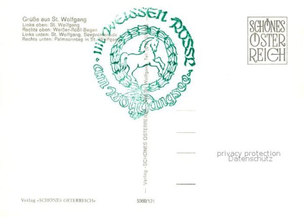 St Wolfgang Salzkammergut Panorama Wolfgangsee Alpen Hotel Weisse – Bild 2