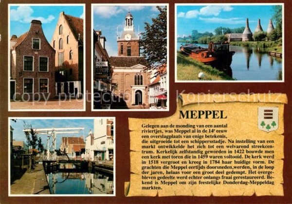 Meppel Altstadt Kirchturm Kanal Zugbrücke Frac