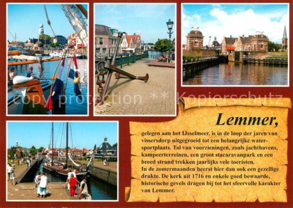 Lemmer Hafen Schleuse Anker Hafenstadt am Ijss