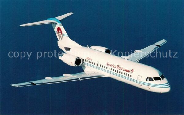 Flugzeuge Zivil America West Express Fokker 70 N528YV
