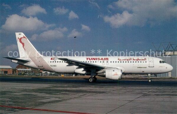 Flugzeuge Zivil Tunis Air Airbus A320-211 c/n 124 TS-IM