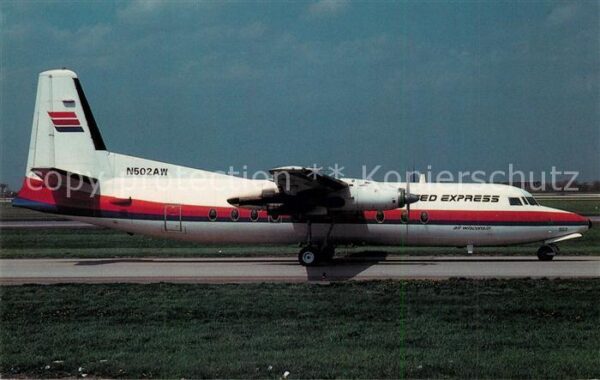 Flugzeuge Zivil United Express Air Wisconsin Fokker F-2