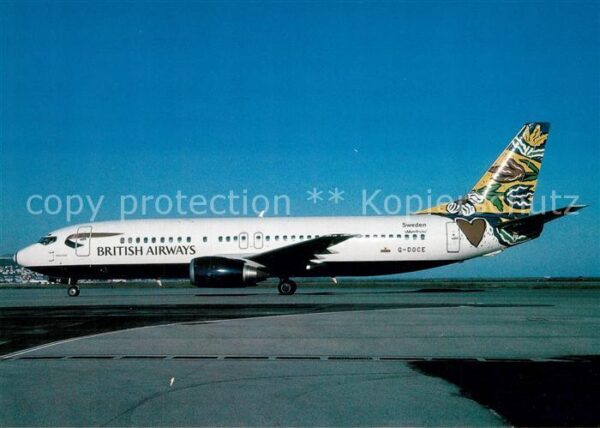Flugzeuge Zivil British Airways Flower Field c/s Boeing