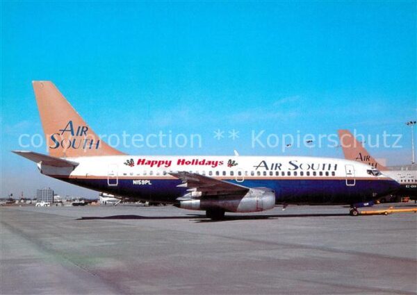 Flugzeuge Zivil Air South Happy Holidays Boeing B-737-2
