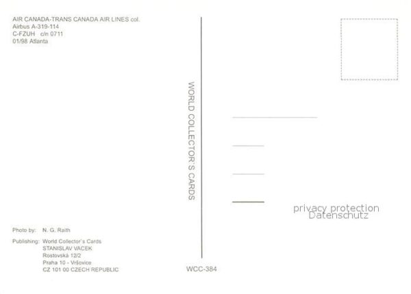 Flugzeuge Zivil Air Canada Trans Canada Airlines Airbus – Bild 2
