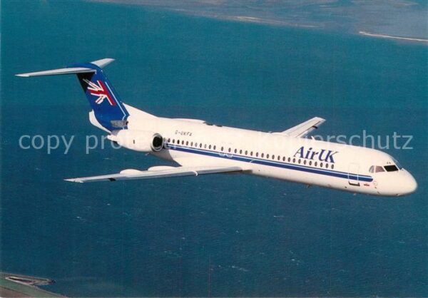 Flugzeuge Zivil Air UK Fokker 100 G-UKFA