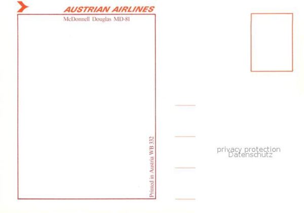 Flugzeuge Zivil Austrian Airlines McDonnell Douglas MD- – Bild 2