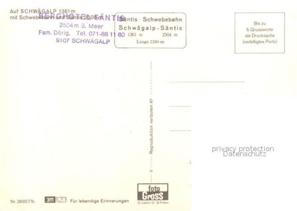 Seilbahn Säntis Schwägalp – Bild 2