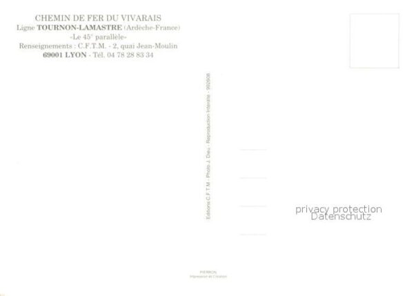 Lokomotive Chemin de Fer du Vivarais Tournon-Lamas – Bild 2
