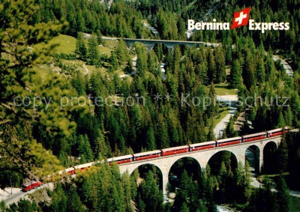 Eisenbahn Bernina-Express Rhätische Bahn Bergün P